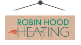 Contact heating and plumbing services logo sign
